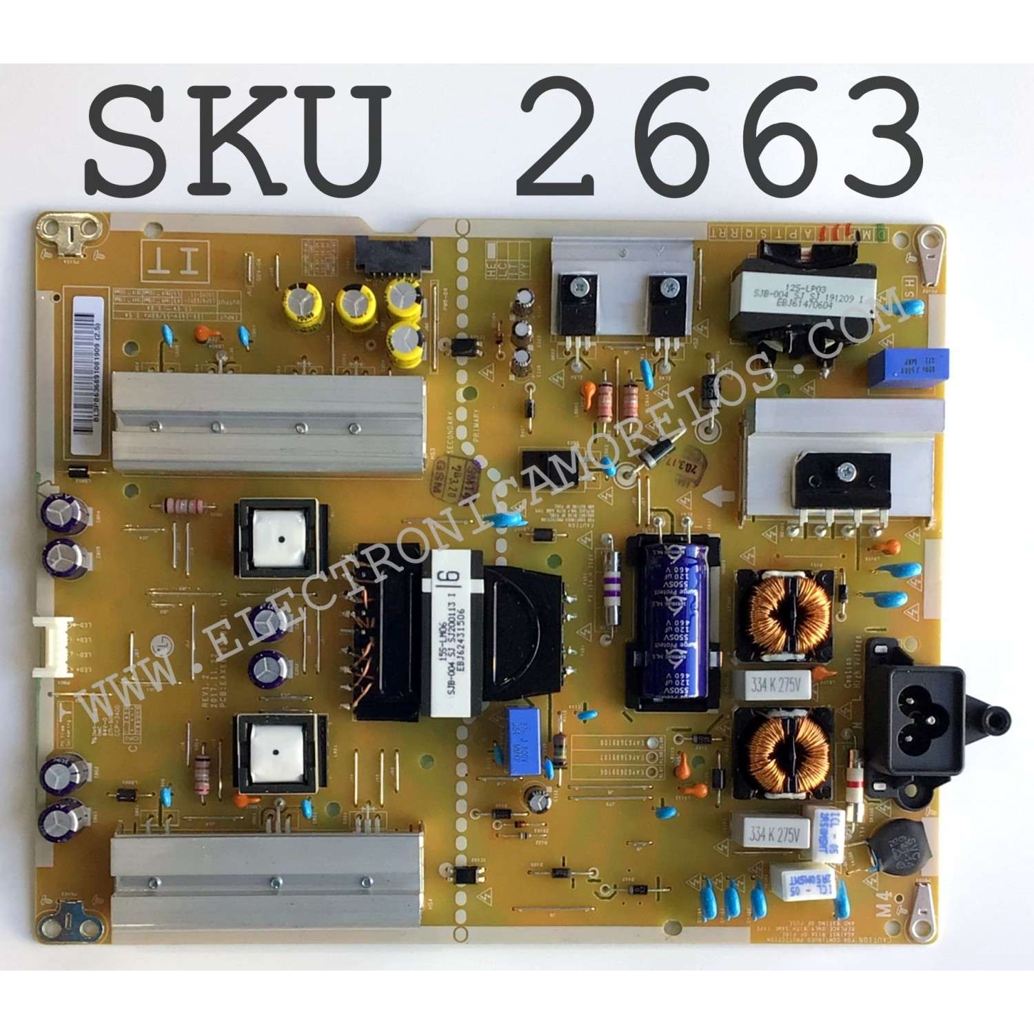 FUENTE DE PODER PARA TV LG / NUMERO DE PARTE EAY63689108 / EAX66203106 / LGP4760RI-15CH2-IT / 63689108 / EAX66203106(1.4) / PANEL LD550EUE (FH)(B1) / MODELOS 55SM5KE-BJ / 55SM5KE-BJ AUSSLJM / 55SM3C-B / 55SM5KD-B / 43SE3KE-B